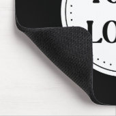Elegante & Slanke Zwarte QR Code Muismat (Hoek)