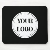 Elegante & Slanke Zwarte QR Code Muismat (Voorkant)