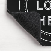 Elegante & Slanke Zwarte QR Code Muismat (Hoek)