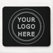 Elegante & Slanke Zwarte QR Code Muismat (Voorkant)