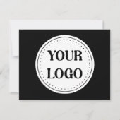 Elegante & Slanke Zwarte QR Code Save The Date (Voorkant)