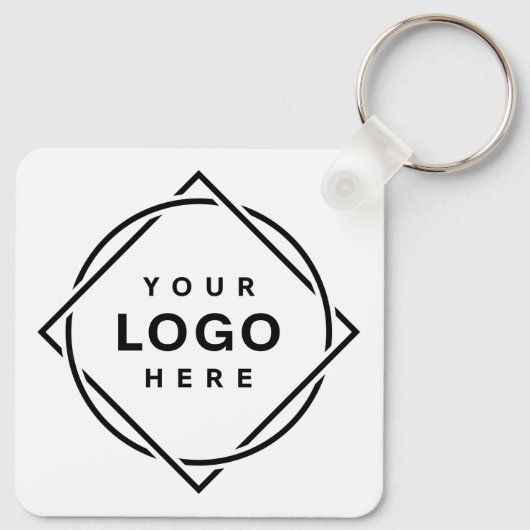 Elegante & Slanke Zwarte QR Code Sleutelhanger (Achterkant)