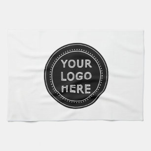 Elegante & Slanke Zwarte QR Code Theedoek