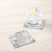 Elegante Slate Whisper Stream Marmeren Textuur Cus Kartonnen Onderzetters (Insitu)