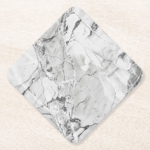Elegante Slate Whisper Stream Marmeren Textuur Cus Kartonnen Onderzetters