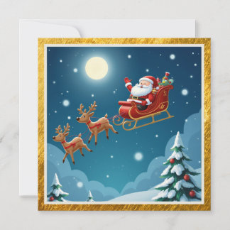 Elegante slee Kerstmis Zakelijk Prettig Kerstfeest Feestdagenkaart