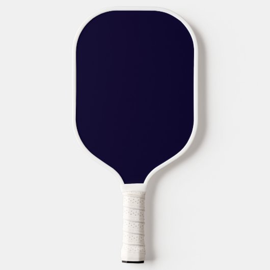 Elegante Slogan Navy Blauw & Wit | Modern monogram Pickleball Paddle (Achterkant)