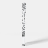 Elegante smaakvolle gepersonaliseerde bloemtekenin Case-Mate iPhone case (Achterkant / Rechts)