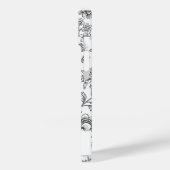 Elegante smaakvolle gepersonaliseerde bloemtekenin Case-Mate iPhone case (Achterkant / Links)