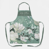 Elegante Smaragd groen Beauty Professional Schort (Voorkant)