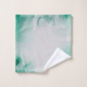 Elegante smaragdgroen bad handdoek (Wasdoekje)