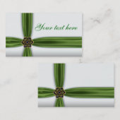 Elegante Smaragdgroen Visitekaartje (Voorkant / Achterkant)