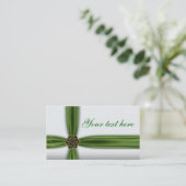 Elegante Smaragdgroen Visitekaartje (Staand voorkant)