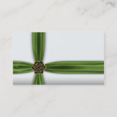 Elegante Smaragdgroen Visitekaartje (Achterkant)