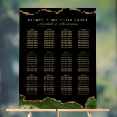 Elegante Smaragdgroene 12 Tafel Bruiloft Zitplaats Acryl Bord (Neutraal)