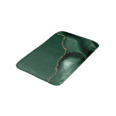 Elegante Smaragdgroene Agaat Gouden Glitter Badmat (Gekanteld)