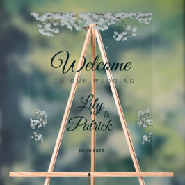 Elegante smaragdgroene baby's adem  acryl bord