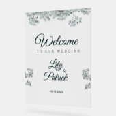 Elegante smaragdgroene baby's adem acryl bord (Hoek)