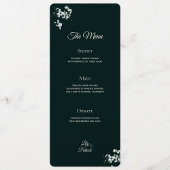Elegante smaragdgroene baby's adem menu
