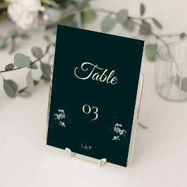 Elegante smaragdgroene baby's adem trouwfeest kaart