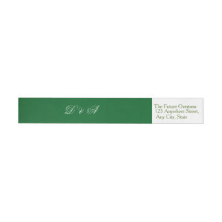 Elegante Smaragdgroene Botanische Adreslabel