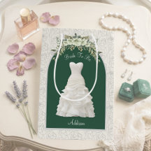 Elegante Smaragdgroene Bruid Wordt Medium Cadeauta