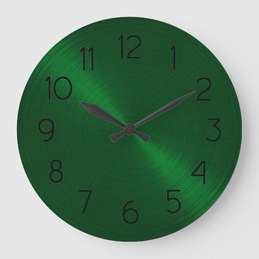 Elegante smaragdgroene glans grote klok (Voorkant)