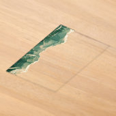 Elegante Smaragdgroene Gouden Agaat Bruiloft Acryl Uitnodigingen (Laagn)