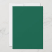 Elegante Smaragdgroene Gouden Confetti Bruiloft Save The Date (Achterkant)