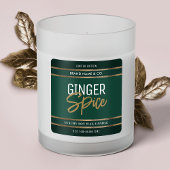 Elegante Smaragdgroene Gouden Glitter Moderne Kaar Vierkante Sticker