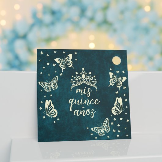 Elegante smaragdgroene gouden vlinders Dank u Bedankjes Labels