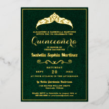 Elegante smaragdgroene Quinceañera 15e verjaardag