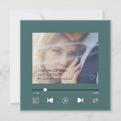 Elegante Smaragdgroene Trouwlied QR Save The Date (Voorkant)
