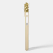 Elegante smeltende gouden glitterglans Case-Mate iPhone case (Achterkant / Links)