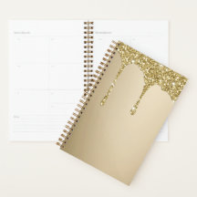Elegante smeltende gouden glitterglans