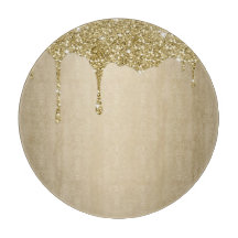 Elegante smeltende gouden glitterglans