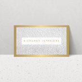 Elegante Snakeskin Print voor Interieur Designer Visitekaartje