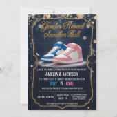 Elegante Sneaker Ball: een feest voor genderonthul Kaart (Voorkant)