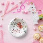 Elegante Sneeuw in Liefde Winter Rood Vrijgezellen Papieren Kommen (Feest)