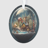 Elegante sneeuwbol ornament (voorkant)