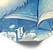 Elegante sneeuwkoningin in Winter Wonderland Poster (Hoek)