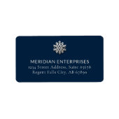 Elegante sneeuwvlok Adresetiketten Etiket (Voorkant)