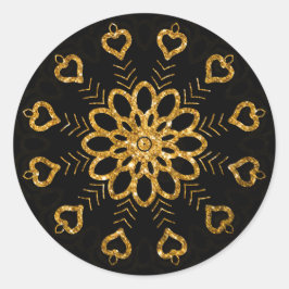 Elegante sneeuwvlok bloemenmandala Stickers
