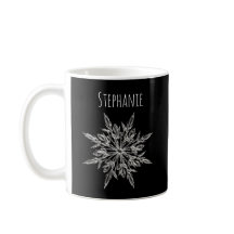 Elegante Sneeuwvlok Ijs Kristal Kerst Koffiemok