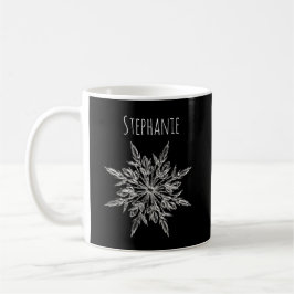 Elegante Sneeuwvlok Ijs Kristal Kerst Koffiemok