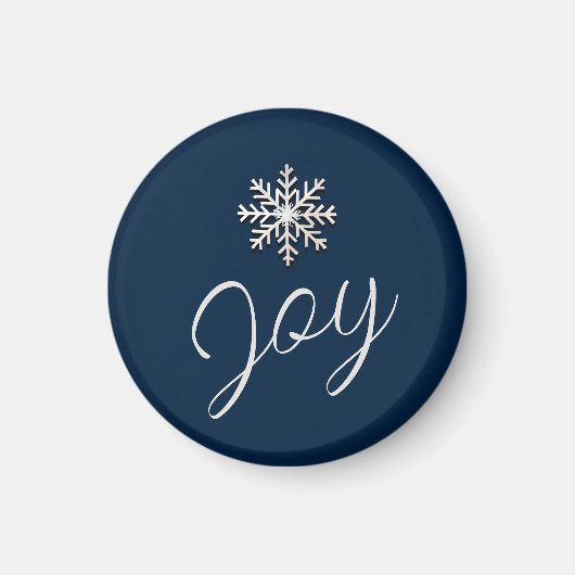 Elegante sneeuwvlok Joy Magnet (Voorkant)