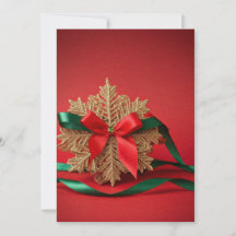 Elegante Sneeuwvlok Kerstkaart