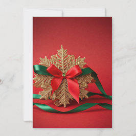 Elegante Sneeuwvlok Kerstkaart