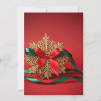 Elegante Sneeuwvlok Kerstkaart