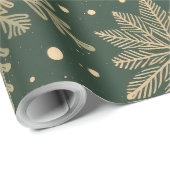 Elegante Sneeuwvlok Kerstmis Cadeaupapier (Rol Hoek)